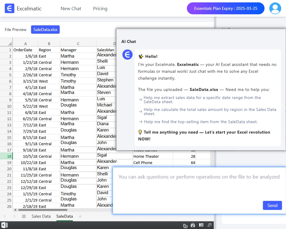 Excel AI Assistant